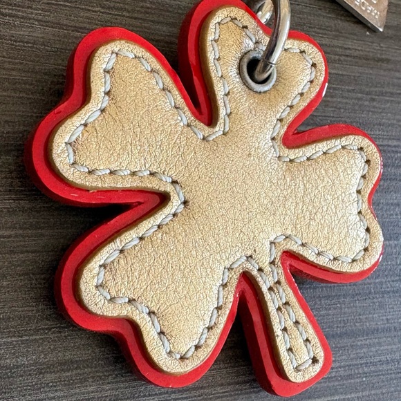 Coach Four Leaf Clover Bag Charm Keychain Y2K - Picture 7 of 9